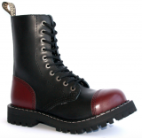 Glady - boty STEEL BORDO BLACK, 10 dírek (ES)